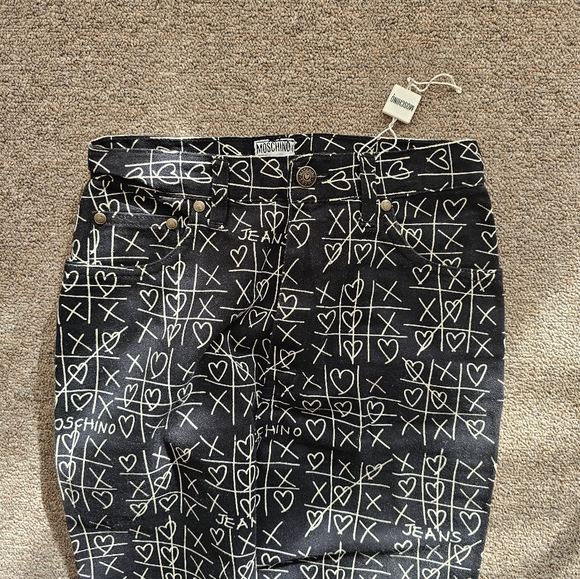 Moschino 90s tic tac toe print jeans - Picture 3 of 3